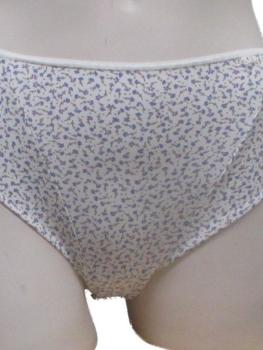 Slip polyamide ivoire imprimé petites fleurs : Lot de 2