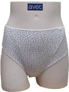 Slip polyamide ivoire imprim petites fleurs