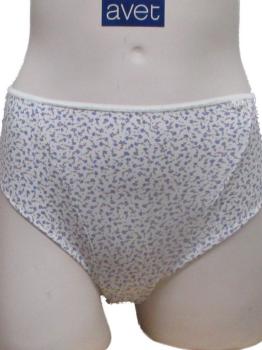 Slip polyamide ivoire imprimé petites fleurs : Lot de 2