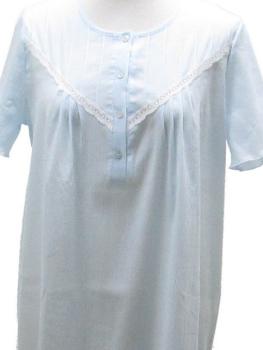 Chemise de nuit Tissu crépon Ciel