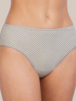 Slip coton imprimé rond jaune : Lot de 2