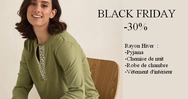 lingerie de nuit Black Friday
