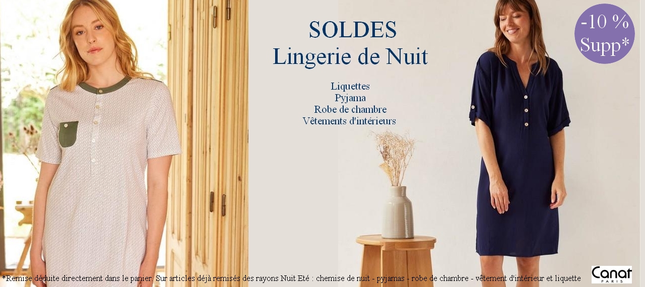 lingerie de nuit en soldes